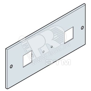 Панель под 2 изм устр-ва 96x96 200x600мм ВхШ