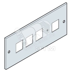 Панель под 4 изм устр-ва 96x96 200x800мм ВхШ