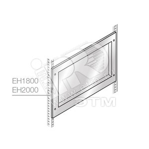 Панель глухая углубленая 300х800мм нержавеющая сталь