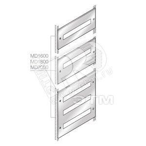 Панель для 18 модулей 300x600мм нержавеющая сталь