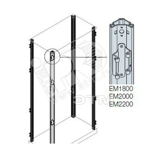 Стойка каркаса шкафа с петлями H=2000(4шт) | EM2000 | ABB - ABB