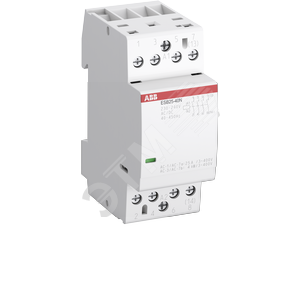 Контактор ESB25-40N-01 модульный (25А АС-1, 4НО), катушка 24В AC/DC | 1SAE231111R0140 | ABB