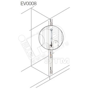 Набор шпилек для соединения шкафов (8шт) | EV0008 | ABB