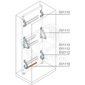Держатель угловой клеммники+заземление(50шт) | EV1112 | ABB