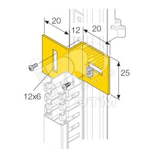 Кронштейн для перфорированного кабель-канала (100шт) (EV1130)