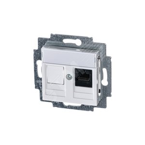 ABB Levit Белый Розетка комп. RJ45 категория 5e и заглушка | 5014H-A51017 03W | 2CHH295117A6003 | ABB - фото 2
