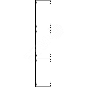 Панель с защитым пластроном и дин-рейкой | 1B5A | ABB - фото 2