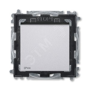 ABB Levit Серебро / дымчатый чёрный Переключатель 1-кл. IP44 | 3559H-A06940 70 | 2CHH596940A4070 | ABB - фото 2