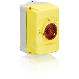 Бокс IB132-Y для MS116/132 IP 65 с желто-красной р - фото 2