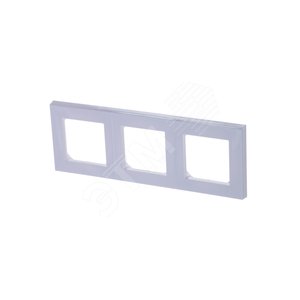 ABB Levit Белый / белый Рамка 3-ая | 3901H-A05030 03W | 2CHH015030A6003 | ABB - фото 2