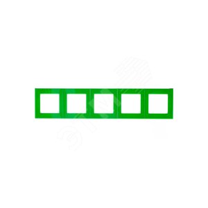 ABB Levit Зелёный / дымчатый чёрный Рамка 5-ая | 3901H-A05050 67W | 2CHH015050A6067 | ABB - фото 3