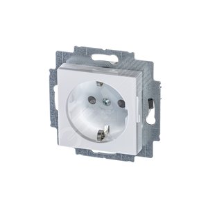 ABB Levit Белый / ледяной Розетка с з/к со шторками 16А | 5520H-A03457 01W | 2CHH203457A6001 | ABB - фото 2