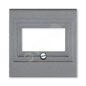 ABB Levit Сталь / дымчатый чёрный Накладка для розеток USB / HDMI / VGA Сталь | 5014H-A00040 69 | 2CHH290040A4069 | ABB - фото 2