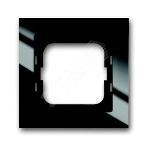 Рамка 1-постовая, для монтажа заподлицо, серия axcent, цвет черный | 1753-0-4126 | 2CKA001753A4126 | ABB - фото 2