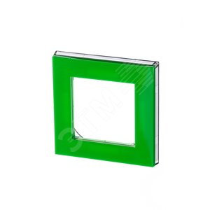 ABB Levit Зелёный / дымчатый чёрный Рамка 1-ая | 3901H-A05010 67W | 2CHH015010A6067 | ABB - фото 2