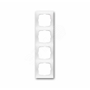 Рамка 4-постовая, серия spring, цвет альпийский белый | 1725-0-1477  | 2CKA001725A1477 | ABB 2