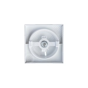 SOLO Плата центральная (накладка) с ручкой и лампой для поворотного светорегулятора davos/альпийский белый (6540-84-102-500) 5