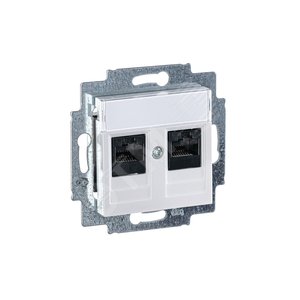 ABB Levit Жемчуг Розетка комп. 2-ая 2хRJ45 категория 5e | 5014H-A51018 68W | 2CHH295118A6068 | ABB - фото 5