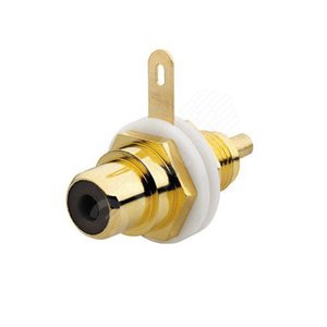 Разъем RCA/CINCH (колокольчик/тюльпан) диапазон 20Гц-20кГц черный (0263/05-500) - фото 2