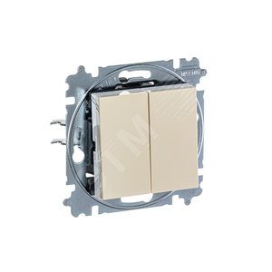ABB Levit Слоновая кость / белый Переключатель 2-кл. | 3559H-A52445 17W | 2CHH595245A6017 | ABB - фото 3