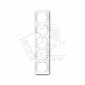Рамка 5-постовая, серия spring, цвет альпийский белый | 1725-0-1478  | 2CKA001725A1478 | ABB