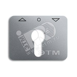 Накладка для выключателя жалюзи с замком alpha exclusive титан - ABB