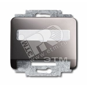 Корпус телефон. и компьют. розетки (для мех-в 0210, 0211 с суппортом 1866/1867) alpha nea платина - ABB