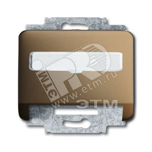 Корпус телефон. и компьют. розетки (для мех-в 0210, 0211 с суппортом 1866/1867) alpha nea бронза - ABB
