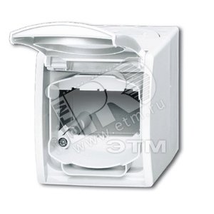 Корпус IP44 для коммуникационных разъёмов и суппортов DCS, с полем для надписи, серия ocean, цвет альп. белый | 1724-0-4264 | 2CKA001724A4264 | ABB