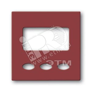 Накладка для электронного выключателя жалюзи с памятью 6466U toscana/красный - ABB