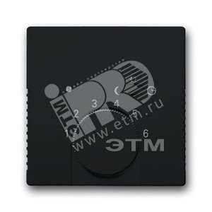 Плата центр. (накладка) для мех. терморегулятора (термостата) 1095 U, 1096 U, серия solo/future, цвет антрацит | 1710-0-3630  | 2CKA001710A3630 | ABB