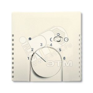 Плата центр. (накладка) для мех. терморег. (термостата) 1095 U, 1096 U, серия solo/future, цвет savanne/сл. кость | 1710-0-3568 | 2CKA001710A3568 | A