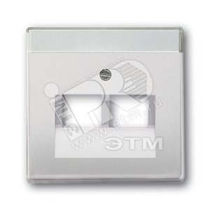 Плата центральная (накладка) для 2-постовой телекоммуникационной розетки 0214, 0215, 0217, 0218, серия pur/стал | 1710-0-3764  | 2CKA001710A3764 | ABB