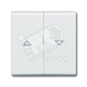 Клавиша для мех. выкл. жалюзи 2000/4 US и 2020/4 US, с маркировкой, IP44, серия Allwetter 44, цвет альп. белый | 1731-0-1650  | 2CKA001731A1650 | ABB