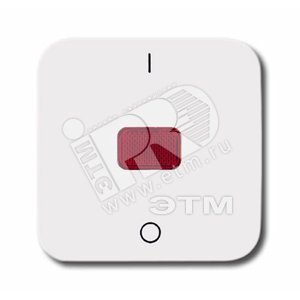 Клавиша для механизма 1-клавишного выключателя/переключателя/кнопки , серия Reflex SI, цвет альпийский белый | 1731-0-0918  | 2CKA001731A0918 | ABB