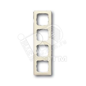 Рамка 4-постовая, серия Busch-Duro 2000 SI, цвет слоновая кость | 1725-0-0647  | 2CKA001725A0647 | ABB