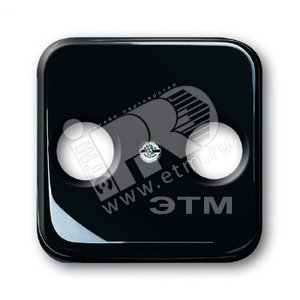 Плата центральная (накладка) для TV-FM розетки, серия Reflex SI чёрный | 1724-0-1200 | 2CKA001724A1200 | ABB - ABB