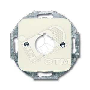 Плата центральная (накладка) с суппортом для разъёмов D=19 мм, серия Busch-Duro 2000 SI, цвет слоновая кость | 1724-0-0228  | 2CKA001724A0228 | ABB