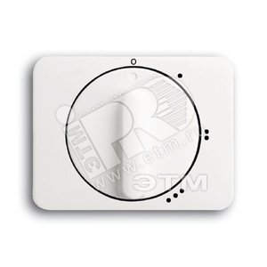 Центральная плата с ручкой для переключателя на 3 пол. 2710 U alpha nea белый глянцевый - ABB