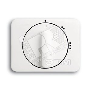 Центральная плата с ручкой для переключателя на 3 пол. 2710/1 U alpha nea белый матовый - ABB