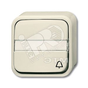 Кнопка 1-ая, 1-полюсная, (НО контакт), с N-клеммой, с символом 