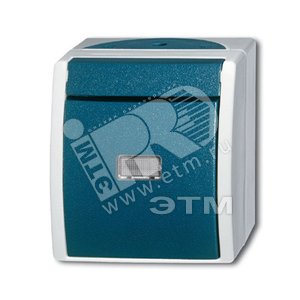 Переключатель IP44 для открытого монтажа c прозрачной линзой ocean - ABB