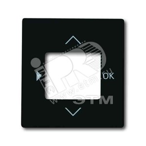 Центр. пл. для таймера 6455, 6456, серия impuls, цв. чёрный бархат