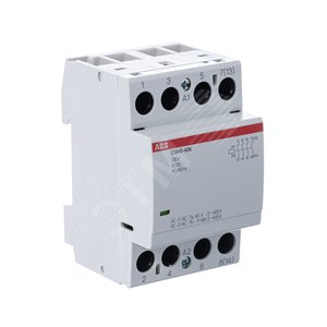 Контактор ESB40-40N-06 модульный (40А АС-1, 4НО), катушка 230В AC/DC | 1SAE341111R0640 | ABB - фото 5