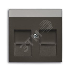 ABB Basic 55 Шато (чёрный) Плата центральная для коммуникац розеток 0211 с суппортами 18** | 1710-0-3942  | 2CKA001710A3942 | ABB - фото 2