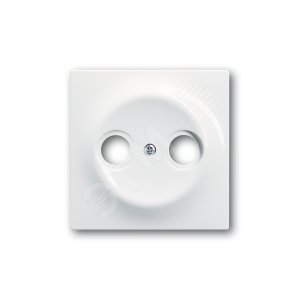 Накладка (центральная плата) для TV-R розетки, серия impuls, цвет альпийский белый | 1753-0-4963 | 2CKA001753A4963 | ABB 2