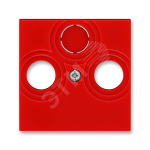 ABB Levit Красный / дымчатый чёрный Накладка для розеток TV-R / TV-R-SAT Красный | 5011H-A00300 65 | 2CHH080300A4065 | ABB - фото 2