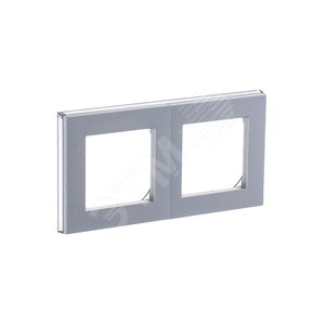 ABB Levit Серебро / дымчатый чёрный Рамка 2-ая | 3901H-A05020 70W | 2CHH015020A6070 | ABB - фото 4