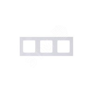 ABB Levit Белый / дымчатый чёрный Рамка 3-ая | 3901H-A05030 62W | 2CHH015030A6062 | ABB - фото 3