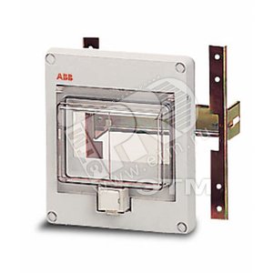 Панель лицевая 125х80х80 4 модуля с подпружиненной дверью IP55 серая - ABB